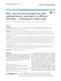 ROSC rates and live discharge rates after cardiopulmonary resuscitation by different CPR teams - a retrospective cohort study