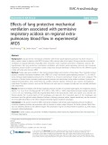 Effects of lung protective mechanical ventilation associated with permissive respiratory acidosis on regional extrapulmonary blood flow in experimental ARDS