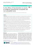 In vitro effects of levosimendan on muscle of malignant hyperthermia susceptible and non-susceptible swine