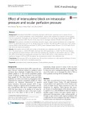Effect of interscalene block on intraocular pressure and ocular perfusion pressure