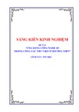 Sáng kiến kinh nghiệm THPT: Ứng dụng công nghệ số trong công tác thư viện ở trường THPT