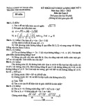 Đề thi học kì 1 môn Toán lớp 9 năm 2021-2022 - Trường THCS Hàm Rồng