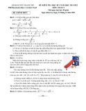 Đề thi học kì 1 môn Toán lớp 9 năm 2021-2022 - Phòng GD&ĐT Thanh Trì
