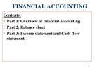 Financial accounting - Part 1: Overview of financial accounting