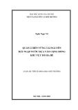 Luận văn Thạc sĩ Khoa học: Quản lí bền vững tài nguyên đất ngập nước dựa vào cộng đồng khu vực hồ Ba Bể