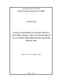 Luận văn Thạc sĩ Khoa học: Đánh giá ảnh hưởng của hạn hán đến sản xuất nông nghiệp và đề xuất chuyển đổi cơ cấu cây trồng thích hợp ở huyện Thạch Hà, tỉnh Hà Tĩnh