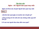 Giáo án điện tử môn Tiếng Việt lớp 3 - Tuần 24: Tập làm văn Nghe – kể: Người bán quạt may mắn