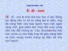 Giáo án điện tử môn Tiếng Việt lớp 3 - Tuần 22: Chính tả Ê - đi - xơn