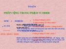 Giáo án điện tử môn Toán lớp 3 - Bài: Phép cộng trong phạm vi 100000