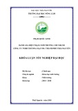 Khóa luận tốt nghiệp: Đánh giá hiện trạng môi trường tại chi nhánh công ty TNHH Thương mại VHC Thái Nguyên