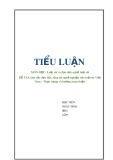 Tiểu luận môn Luật sư và đạo đức nghề luật sư: Quy tắc đạo đức, ứng xử nghề nghiệp của luật sư Việt Nam – Thực trạng và hướng hoàn thiện