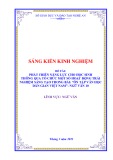 Sáng kiến kinh nghiệm THPT: Phát triển năng lực cho học sinh thông qua tổ chức một số hoạt động trải nghiệm sáng tạo trong bài: Ôn tập văn học dân gian Việt Nam - Ngữ văn 10