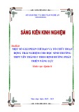 Sáng kiến kinh nghiệm THPT: Một số giải pháp chỉ đạo và tổ chức hoạt động trải nghiệm cho học sinh trường THPT Yên Thành 3 theo định hướng phát triển năng lực