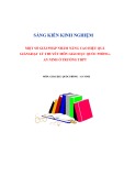 Sáng kiến kinh nghiệm THPT: Một giải pháp nhằm nâng cao hiệu quả giảng dạy lý thuyết môn Giáo dục Quốc phòng, An ninh ở trường THPT