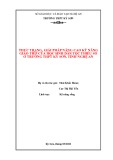 Sáng kiến kinh nghiệm THPT: Thực trạng, giải pháp nâng cao kỹ năng giao tiếp của học sinh dân tộc thiểu số ở trường THPT Kỳ Sơn