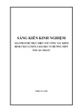 Sáng kiến kinh nghiệm THPT: Giải pháp để thực hiện tốt công tác kiểm định chất lượng giáo dục ở trường THPT