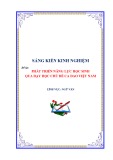 Sáng kiến kinh nghiệm THPT: Phát triển năng lực học sinh qua dạy học chủ đề ca dao Việt Nam