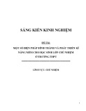 Sáng kiến kinh nghiệm THPT: Một số biện pháp hình thành và phát triển kĩ năng mềm cho học sinh lớp chủ nhiệm ở trường THPT