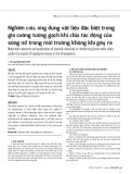 Nghiên cứu, ứng dụng vật liệu đặc biệt trong gia cường tường gạch khi chịu tác động của sóng nổ trong môi trường không khí gây ra