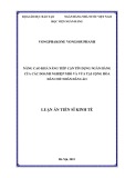 Luận án Tiến sĩ Kinh tế: Nâng cao khả năng tiếp cận tín dụng ngân hàng của các doanh nghiệp nhỏ và vừa tại Cộng hòa Dân chủ Nhân dân Lào