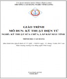 Giáo trình Kỹ thuật điện tử (Nghề Kỹ thuật sửa chữa, lắp ráp máy tính): Phần 2 - CĐ nghề Vĩnh Long