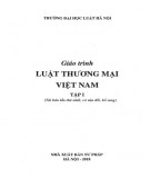 Giáo trình Luật thương mại Việt Nam (Tập 1): Phần 2 - PGS TS. Nguyễn Viết Tý