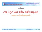 Bài giảng Cơ học ứng dụng: Phần 4 - Huỳnh Vinh