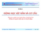 Bài giảng Cơ học lý thuyết: Chương 3 - Huỳnh Vinh