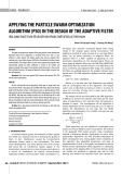 Applying the particle swarm optimization algorithm (PSO) in the design of the adaptive filter