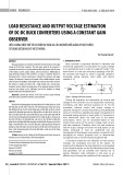 Load resistance and output voltage estimation of DC-DC buck converters using a constant gain observer