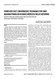 Proposed fast convergence technique for sinr maxmin problem in MIMO wireless relay network