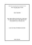 Luận văn Thạc sĩ Chính sách công: Thực hiện chính sách bảo tồn và phát huy giá trị văn hóa phi vật thể trên địa bàn huyện Krông Pắc, tỉnh Đắk Lắk