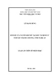 Luận án Tiến sĩ Nhân học: Sinh kế của người Khơ Mú tại khu tái định cư ở huyện Thanh Chương, tỉnh Nghệ An