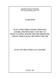 Luận văn Thạc sĩ Quản lý giáo dục: Quản lý hoạt động giáo dục phẩm chất cho học sinh trung học cơ sở Thọ Văn huyện Tam Nông, tỉnh Phú Thọ theo định hướng chương trình giáo dục phổ thông tổng thể