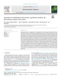 Assessment of imidacloprid removal from agricultural runoff by the bioretention treatment train system