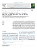 Phenotypic and transcriptomic effects of developmental exposure to nanomolar levels of pesticides in zebrafish