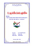 Sáng kiến kinh nghiệm Mầm non: Một số biện pháp hình thành thói quen, nền nếp cho trẻ 24 – 36 tháng