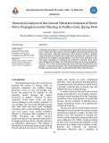 Numerical Analysis of the Ground Vibration Isolation of Shock Wave Propagation under Blasting in NuiBeo mine, Quang Ninh