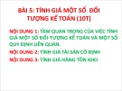 Bài giảng Nguyên lý kế toán - Bài 5: Tính giá một số đối tượng kế toán