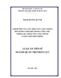 Luận án Tiến sĩ Quản trị nhân lực: Ảnh hưởng của tác nhân gây căng thẳng đến hành vi đổi mới trong công việc thông qua phản ứng căng thẳng ở giáo viên phổ thông