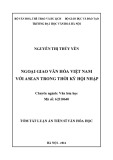 Tóm tắt Luận án Tiến sĩ Văn hóa học: Ngoại giao văn hóa Việt Nam với ASEAN trong thời kỳ hội nhập