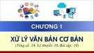 Bài giảng Tin học căn bản: Chương  1.1 - ThS. Mai Ngọc Tuấn