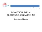 Lecture Biomedical Signal Processing and Modeling: Detection of Events - Nguyen Cong Phuong
