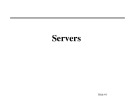Lecture Principles of network and system administration: Servers