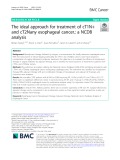 The ideal approach for treatment of cT1N+ and cT2Nany esophageal cancer: A NCDB analysis