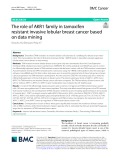 The role of AKR1 family in tamoxifen resistant invasive lobular breast cancer based on data mining