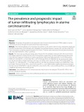 The prevalence and prognostic impact of tumor-infiltrating lymphocytes in uterine carcinosarcoma