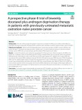 A prospective phase-II trial of biweekly docetaxel plus androgen deprivation therapy in patients with previously-untreated metastatic castration-naïve prostate cancer