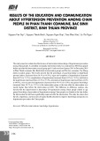 Kết quả truyền thông giáo dục phòng chống tăng huyết áp ở đồng bào chăm tại xã Phan Thanh, huyện Bắc Bình, tỉnh Bình Thuận