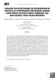 Hiệu quả can thiệp thực hành phòng chống tăng huyết áp ở đồng bào chăm tại xã Phan Thanh, huyện Bắc Bình, tỉnh Bình Thuận